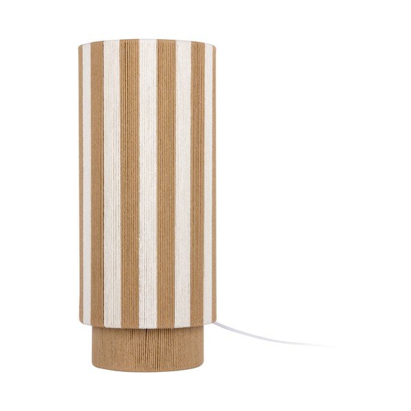 Bílá/v přírodní barvě provazová stolní lampa (výška 58 cm) Vienna Stripes – Leitmotiv
