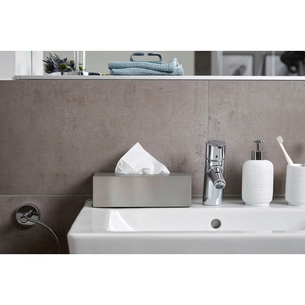 Nerezový box na kosmetické ubrousky Wenko-image-1