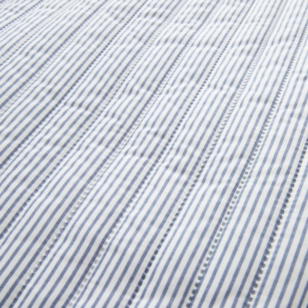 Modrý prošívaný přehoz 220x230 cm Stripe – Catherine Lansfield-image-3