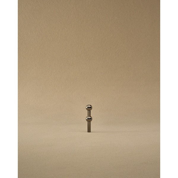 Leskle černá kovová váza (výška 10 cm) Nagel – STOFF Nagel-image-1
