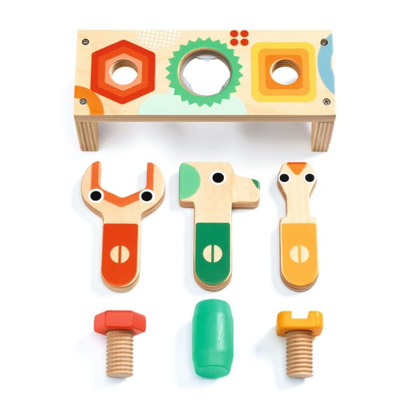 Dřevěná hrací sada pro malé kutily Djeco-image-1