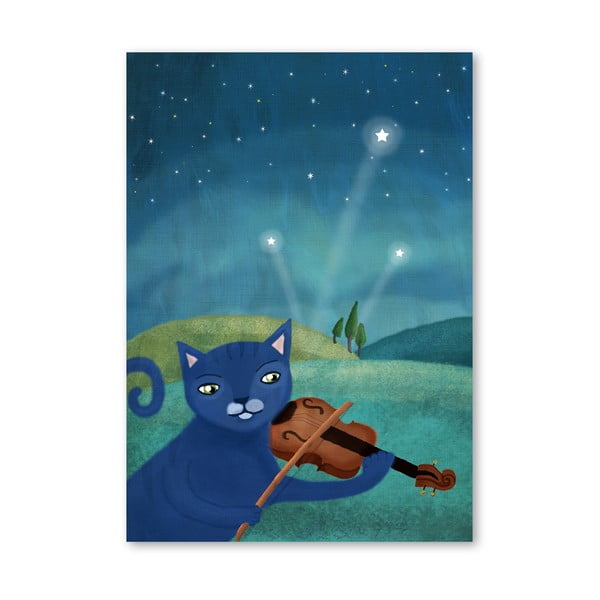 Plakát od Mia Charro - Cat and Violin