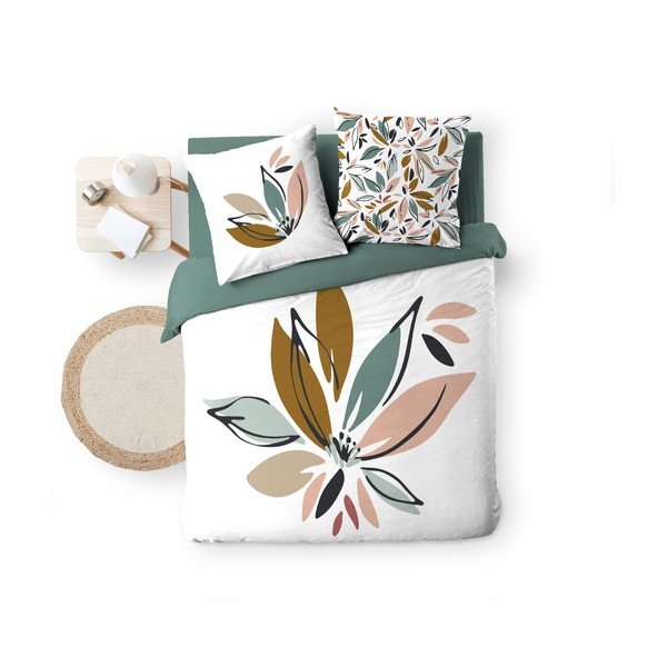 Bílé bavlněné povlečení na dvoulůžko/prodloužené 240x220 cm Octavia – douceur d'intérieur-image-4