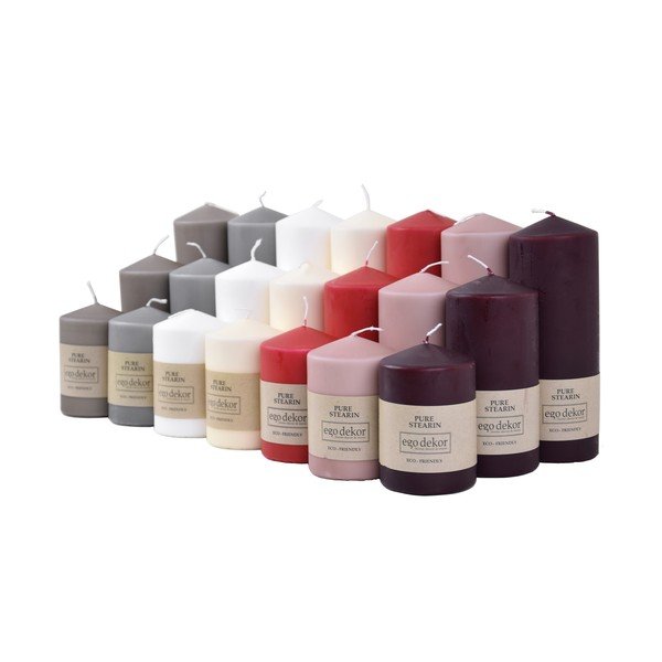 Bílá svíčka Eco candles by Ego dekor Top, doba hoření 25 h-image-1