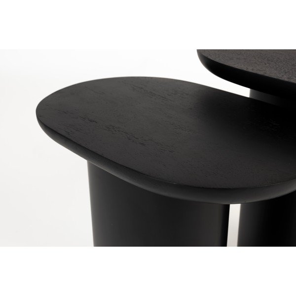 Odkládací stolky v sadě 2 ks s deskou z mangového dřeva 37x56 cm Bela – White Label-image-3