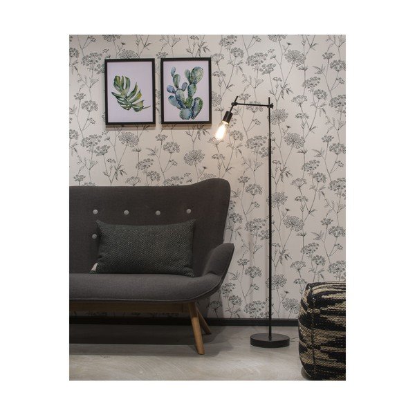 Černá stojací lampa s kovovým stínidlem (výška 170 cm) Sheffield – it's about RoMi-image-4