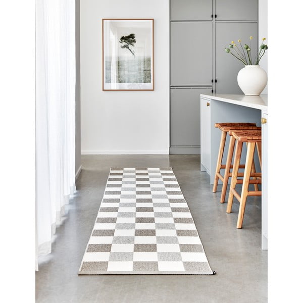 Béžovo-krémový vnitřní a venkovní běhoun 70x300 cm Pix Dark Linen – Pappelina-image-1