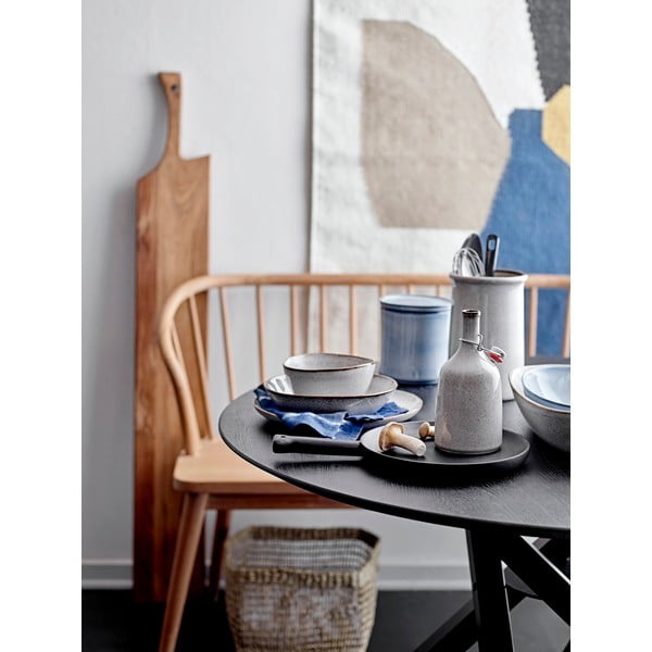 Šedý kameninový talíř Bloomingville Sandrine, ø 28,5 cm-image-1