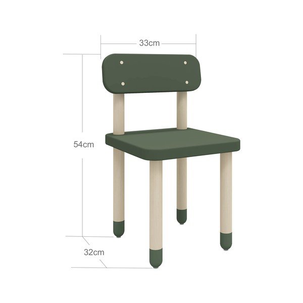 Zelená dětská židle Flexa Dots-image-3