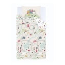 Bílo-béžové bavlněné dětské povlečení na jednolůžko 135x200 cm Transport – Bianca