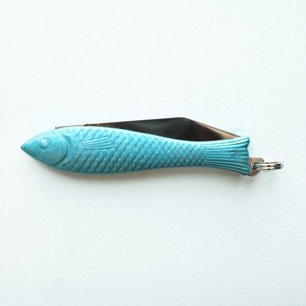 Světle modrý český nožík rybička v designu od Alexandry Dětinské-image-1