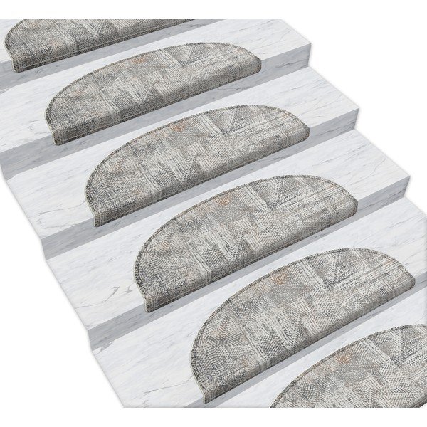 Šedé nášlapy na schody v sadě 16 ks 65x20 cm Horizon - Vitaus-image-1