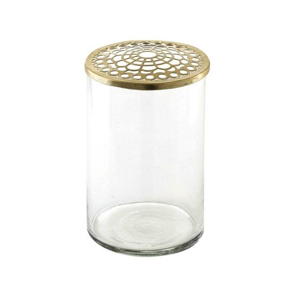 Skleněná váza A Simple Mess Kassandra Brass, ⌀ 10 cm-image-3