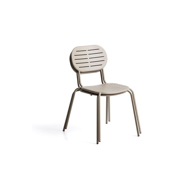 Taupe kovová zahradní židle Brai – Kave Home-image-4
