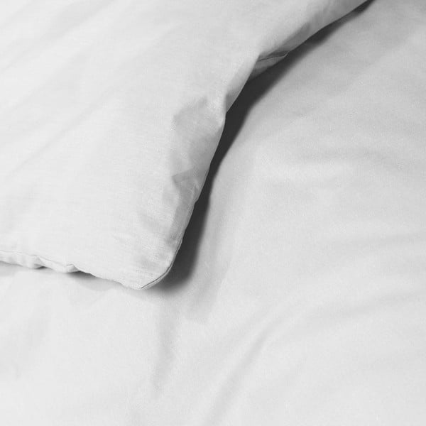 Bílý bavlněný povlak na peřinu na jednolůžko 140x200 cm Lina – douceur d'intérieur-image-1