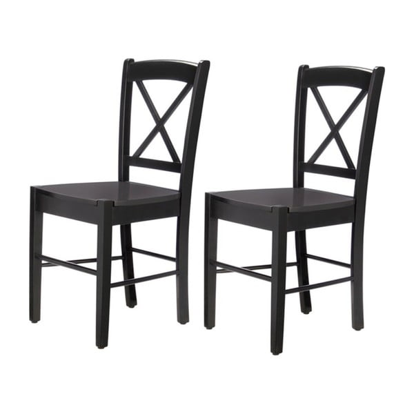 Sada 2 černých židlí Støraa Trento Cross
