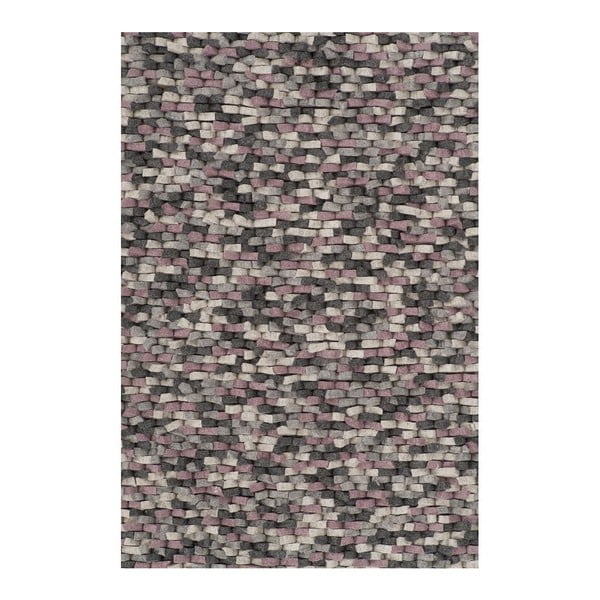 Vlněný koberec Crush Rose, 170x240 cm
