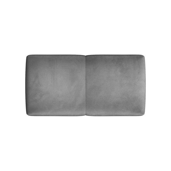 Šedá sametová opěrka k modulární pohovce Rome Velvet - Cosmopolitan Design-image-2