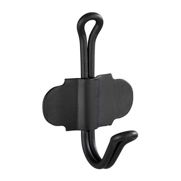 Černý samodržící nástěnný háček Wenko Nostalgia-image-2