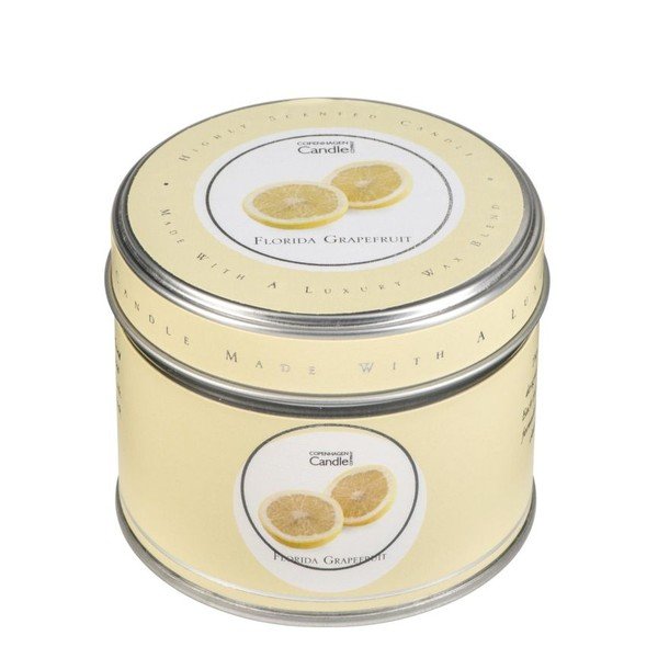 Aroma svíčka v plechovce s vůní grepfruitů Copenhagen Candles, doba hoření 32 hodin-image-1