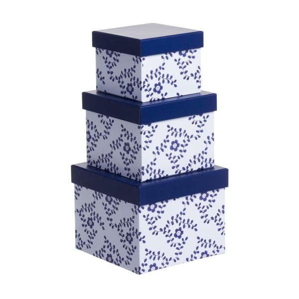 Set 3 krabic Flor Azul