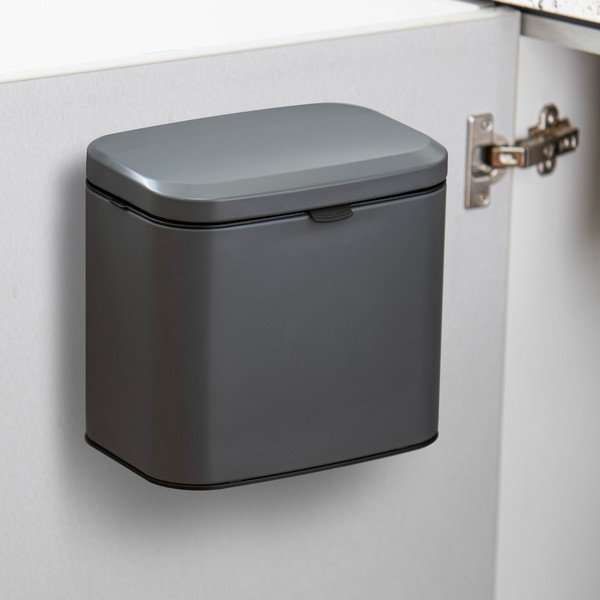 Tmavě šedá nádoba na kompostovatelný odpad 4 l Essentials – Ladelle-image-1