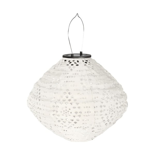 Bílá venkovní solární LED lucerna (výška 22 cm) Harwood – House Nordic