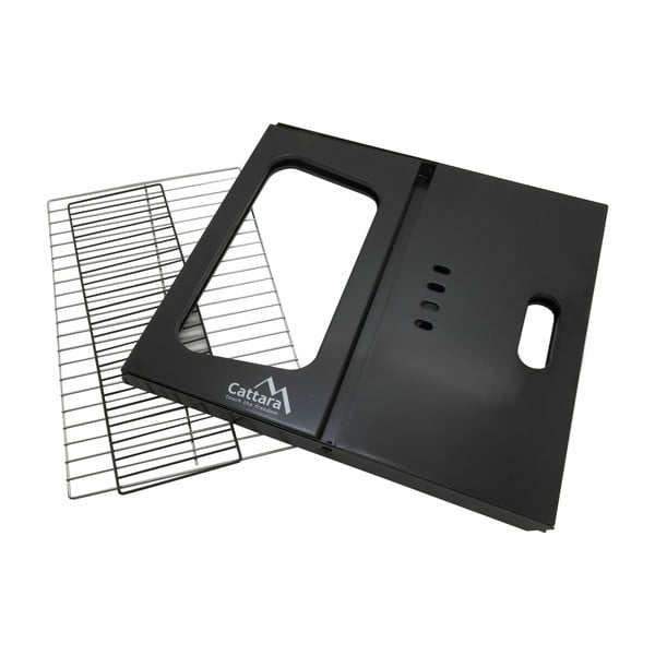 Skládací černý gril na dřevěné uhlí Cattara Piran-image-4