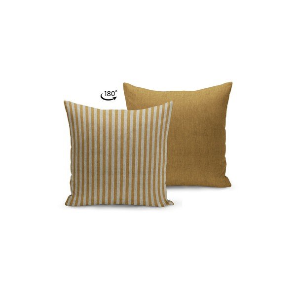 Hnědo-béžový povlak na polštář Kate Louise Stripes, 45 x 45 cm-image-1