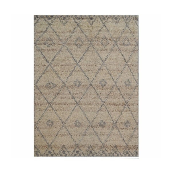 Béžový vlněný koberec The Rug Republic Beldi, 230 x 160 cm