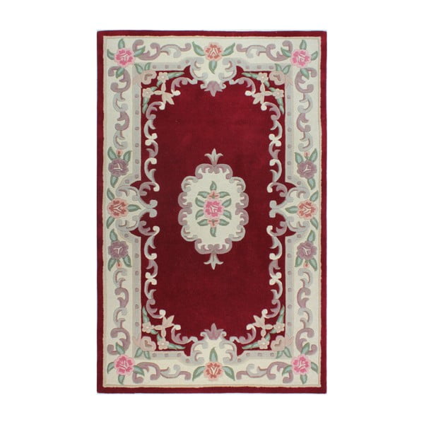 Červený vlněný koberec Flair Rugs Aubusson, 75 x 150 cm