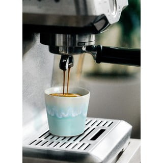 Světle modrý kameninový šálek na espresso Costa Nova Grespresso
