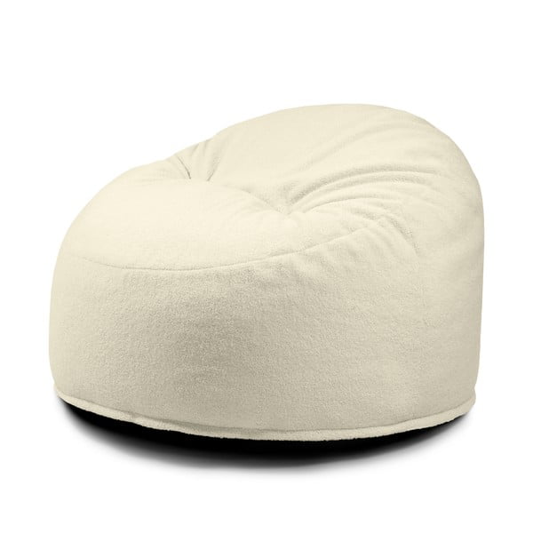 Krémový dětský sedací vak z textilie bouclé Om 85 – SLOWDOWN