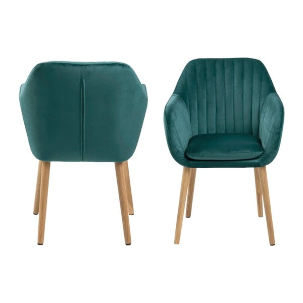 Tyrkysová jídelní židle Actona Emilia Vic-image-3