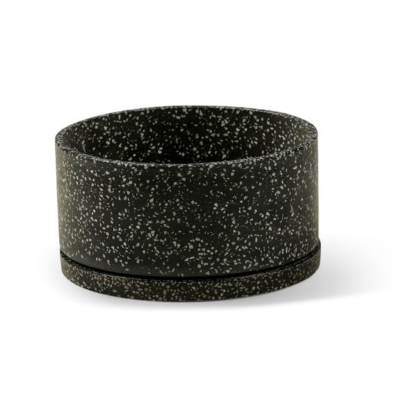 Sada dvou tmavě šedých květináčů Bonami Selection Terrazzo-image-2