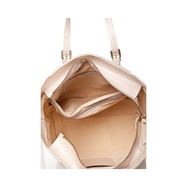 Kožená kabelka Luna, světle béžová-image-2