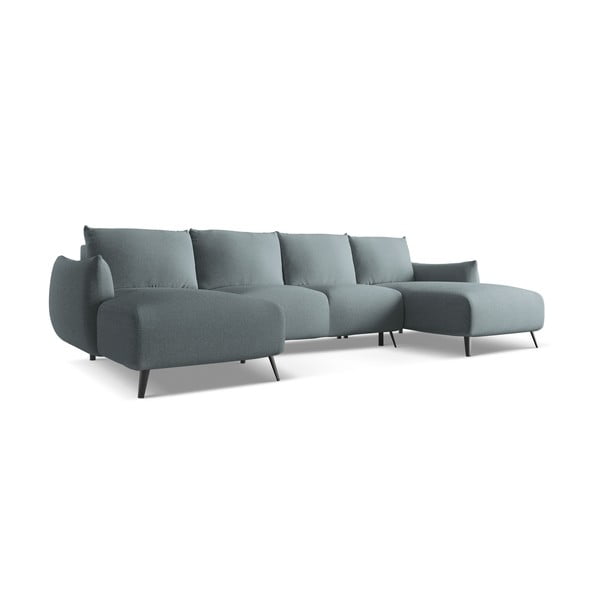 Světle modrá rohová pohovka Malie – Makamii-image-4