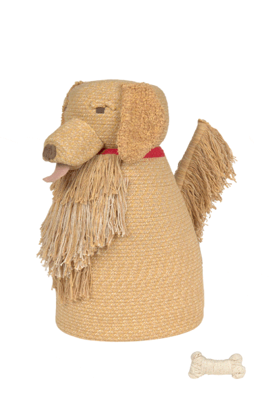 Béžový látkový dětský koš na hračky 40x30x55 cm Luna – Lorena Canals