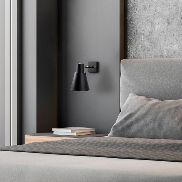 Nástěnné svítidlo v černé a zlaté barvě ø 14 cm Funnel – Opviq lights-image-3