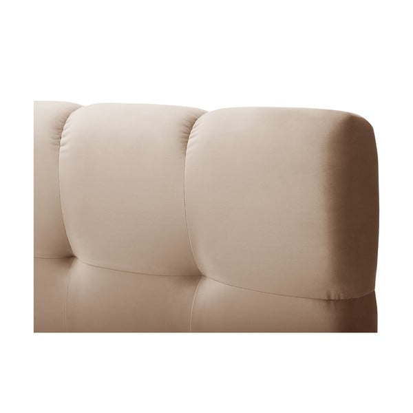 Světle hnědá boxspring postel s úložným prostorem 160x200 cm Bali – Cosmopolitan Design-image-1