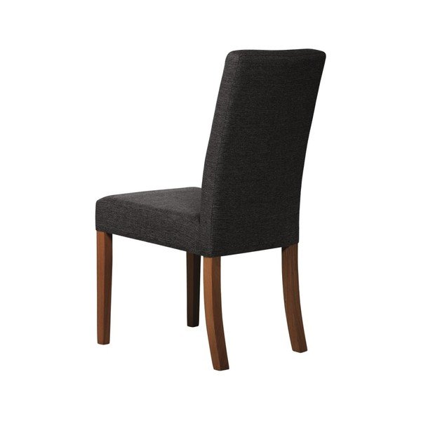 Antracitově šedá židle s tmavě hnědými nohami z bukového dřeva Ted Lapidus Maison Tonka-image-4