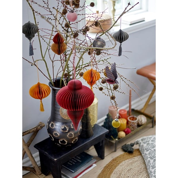 Závěsné vánoční ozdoby v sadě 4 ks Milay - Bloomingville-image-1