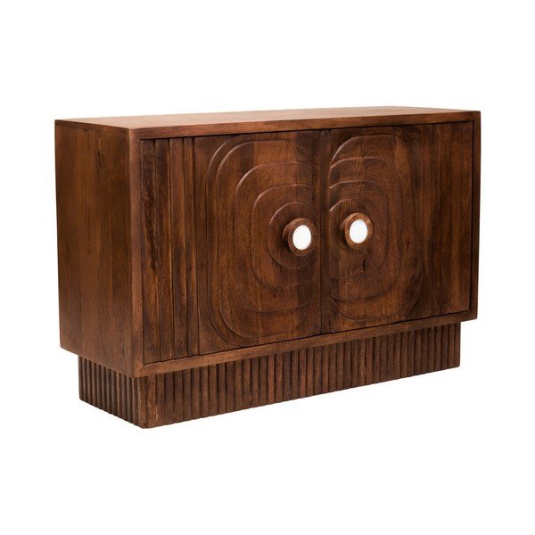 Komoda z mangového dřeva v tmavě přírodní barvě 40x75x116 cm Sangar – Premier Housewares