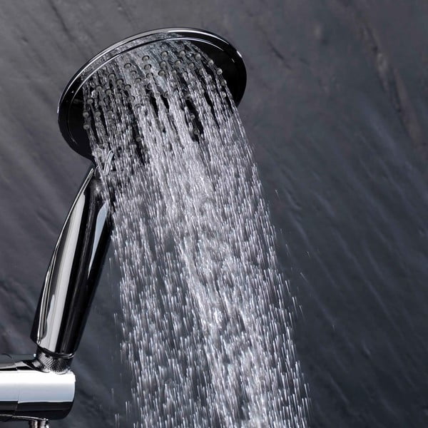 Plastový sprchový set v matně stříbrné barvě s ruční sprchou 70 cm Hydro – douceur d'intérieur-image-2