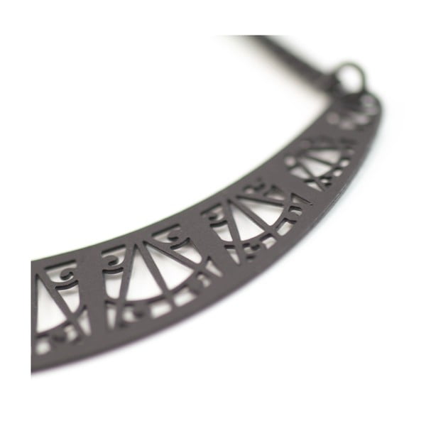 Náušnice Arch Black, 6 cm-image-1