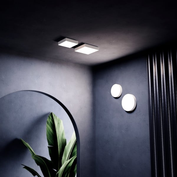 Bílé stropní svítidlo SULION Linha, ø 21,5 cm-image-3