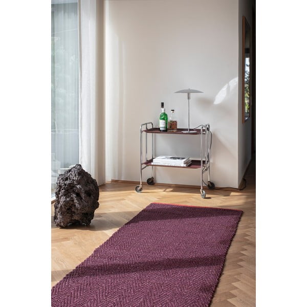 Vínový jutový běhoun 80x245 cm Notes – Mette Ditmer Denmark-image-2