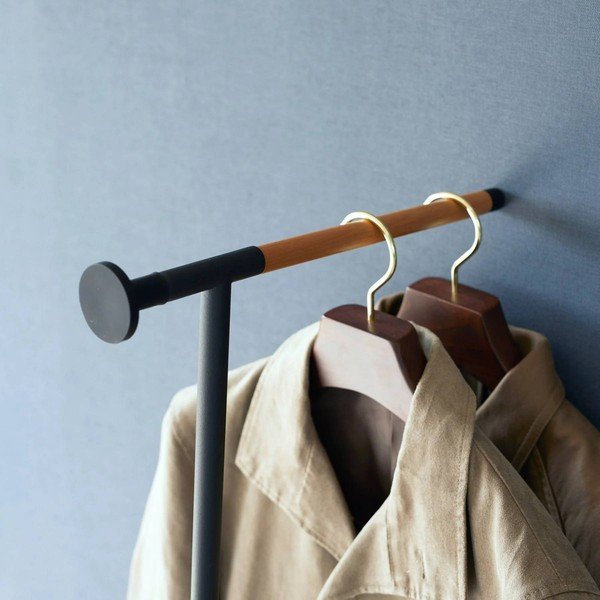 Černý kovový nástěnný věšák 38,5 cm Tower – YAMAZAKI-image-3