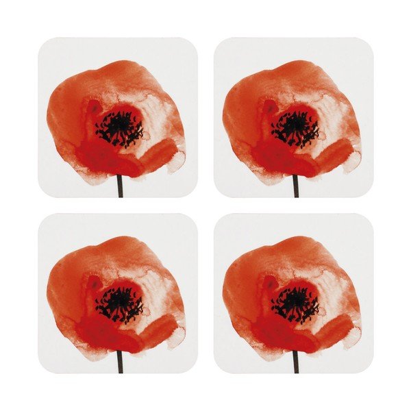 Sada 4 podtácků Ladelle Wild Poppies