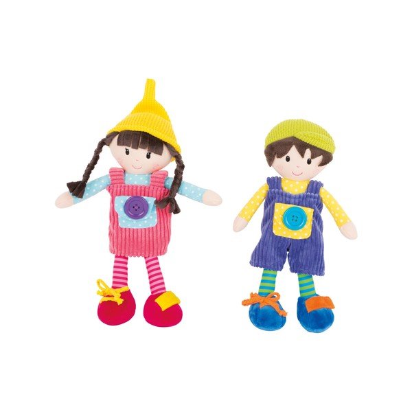 Sada 2 dětských hadrových panenek Legler Noah & Emma-image-2
